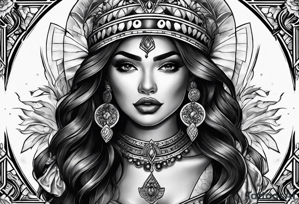 Chicano girl tattoo idea