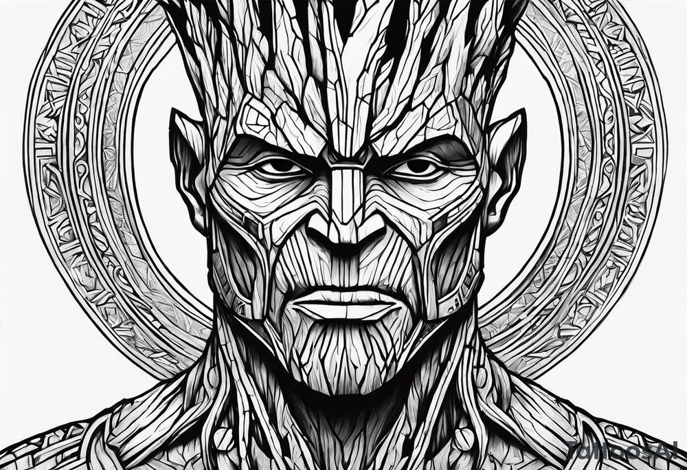 Groot greek warrior tattoo idea