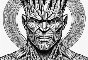 Groot greek warrior tattoo idea