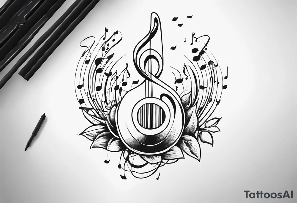 music tattoo idea