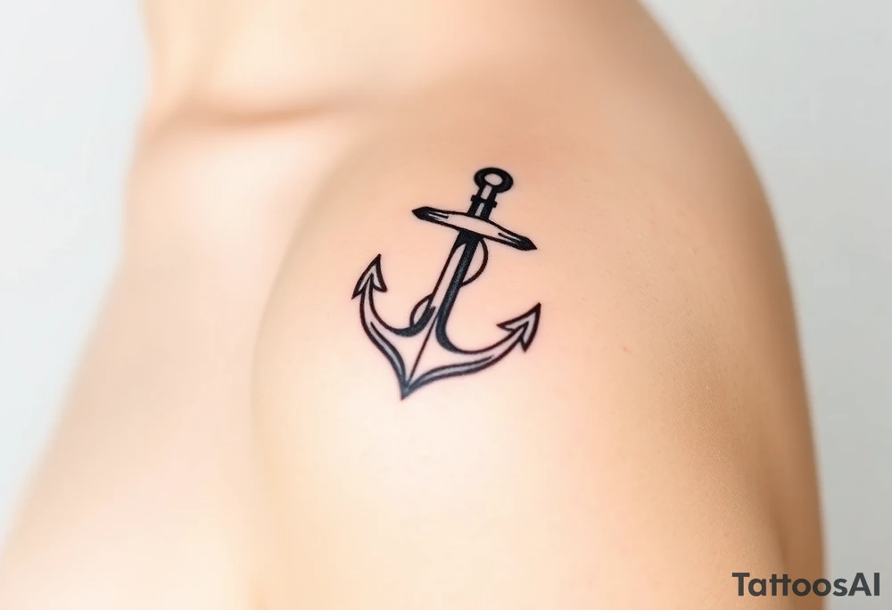 Nautical with anchor tattoo idea