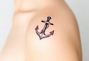 Nautical with anchor tattoo idea