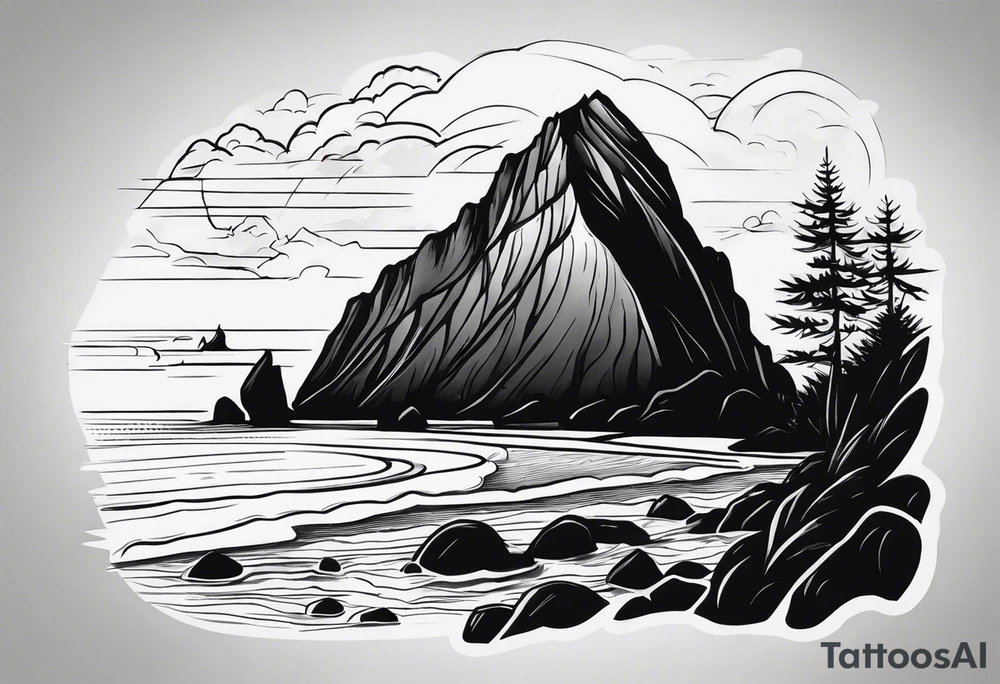 haystack rock tattoo idea