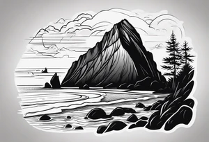 haystack rock tattoo idea