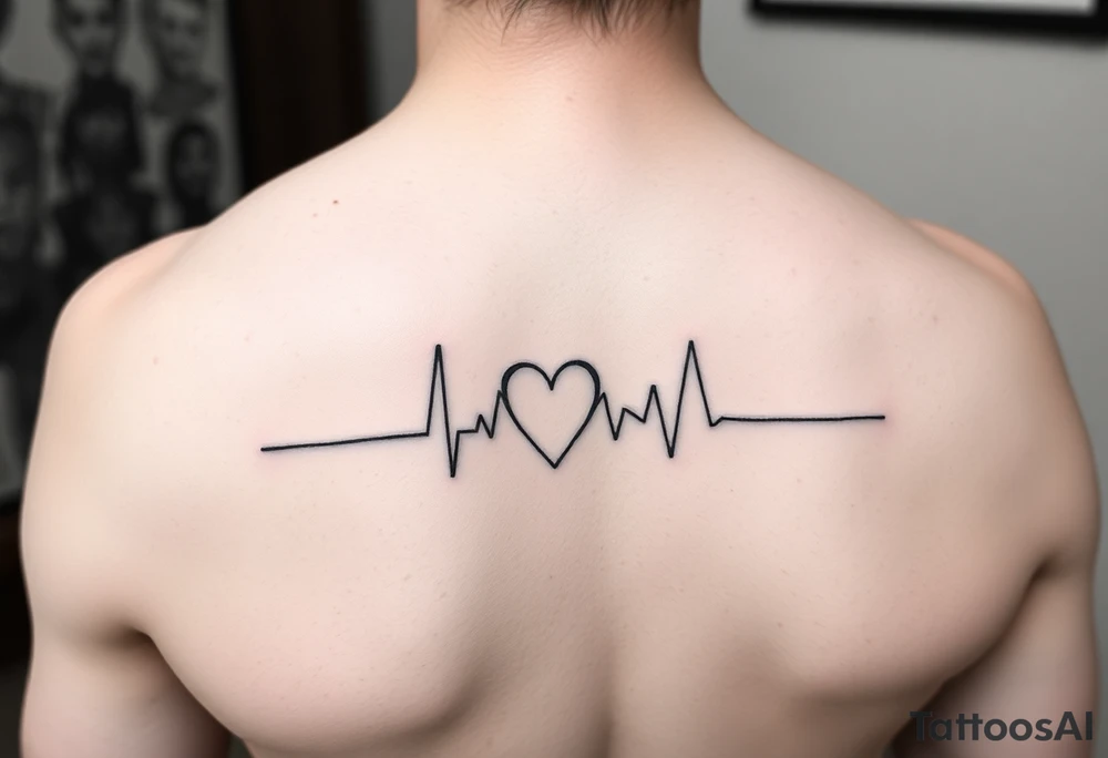 small for ankle - heartbeat pulse voyage tattoo idea