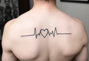 small for ankle - heartbeat pulse voyage tattoo idea