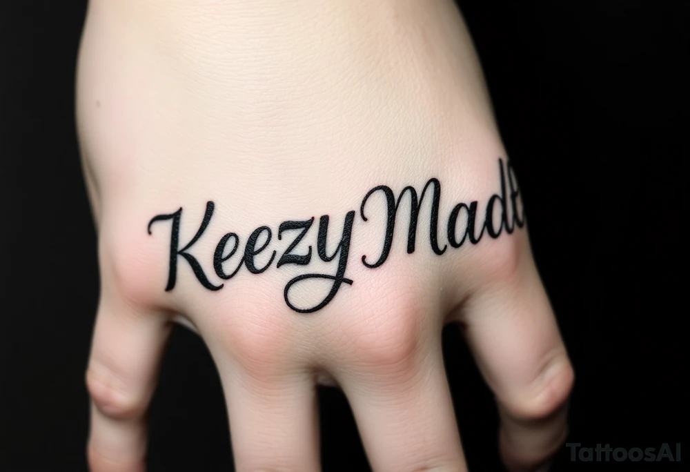 letters only fancy twisted and intertwined through one another (KeezY MadE ) almost like one line tattoo idea