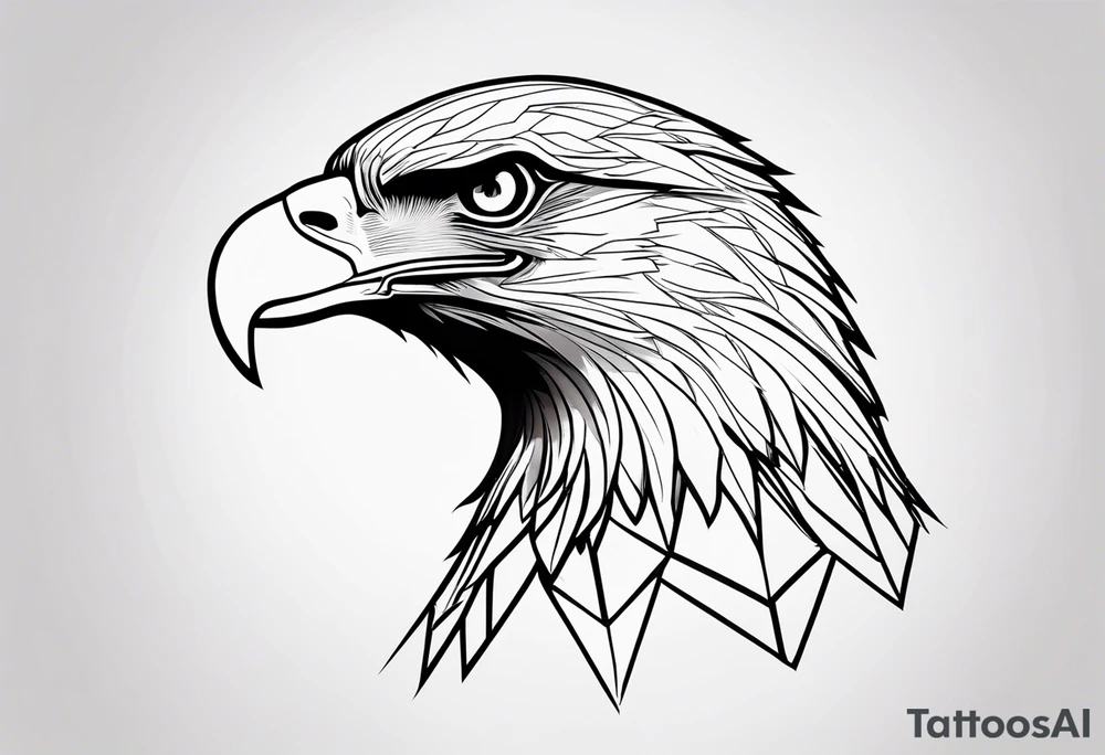 juvenile bald eagle tattoo idea