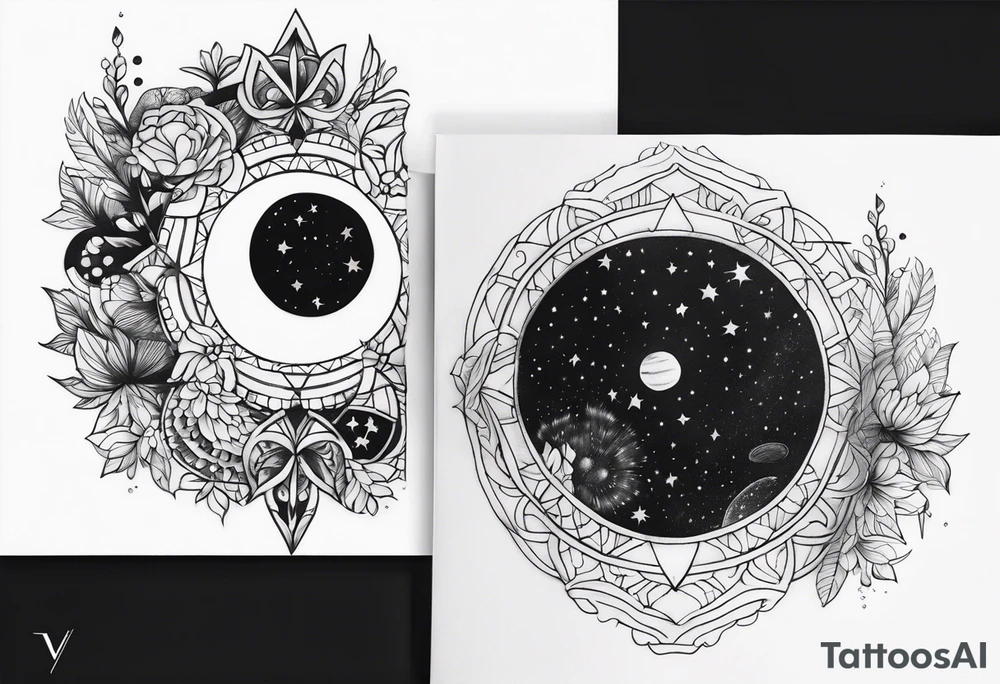 Galaxy tattoo idea