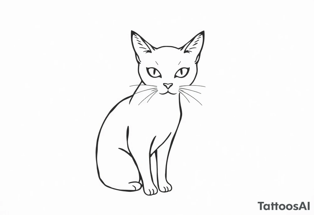 Black Cat tattoo idea