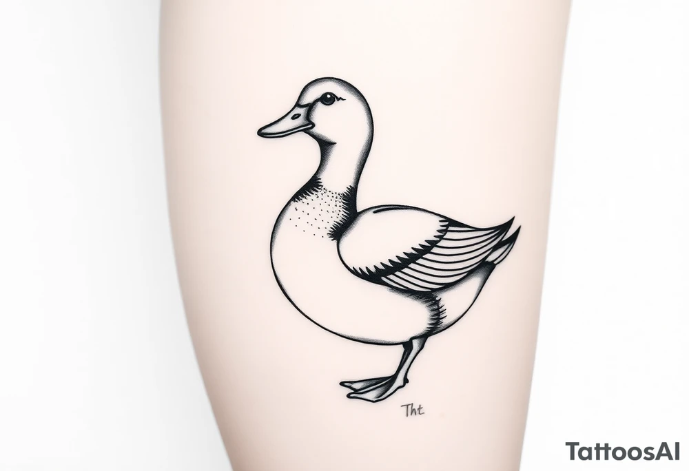 Duck tattoo idea