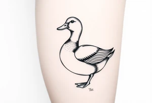 Duck tattoo idea