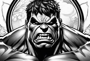 Hulk tattoo idea