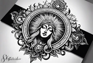 the sun tattoo idea