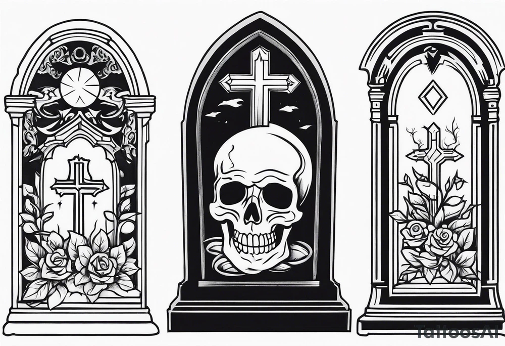 Gravestone tattoo design tattoo idea