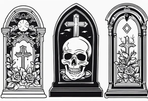 Gravestone tattoo design tattoo idea