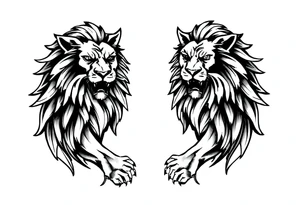 Irish with lions tattoo idea