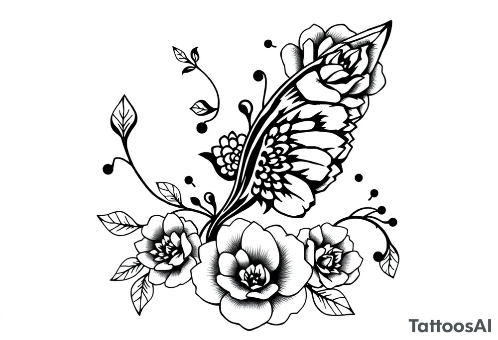 Lace garder tattoo idea
