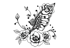 Lace garder tattoo idea