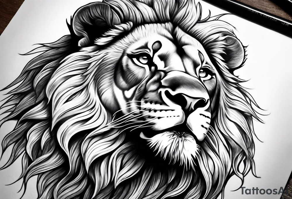 powerful majestic lion, close-up
Forearm tattoo tattoo idea