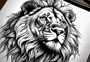 powerful majestic lion, close-up
Forearm tattoo tattoo idea