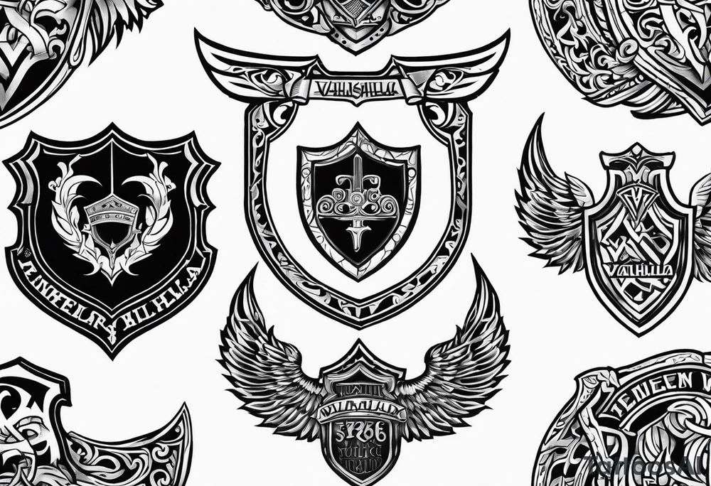 Valhalla shield tattoo idea