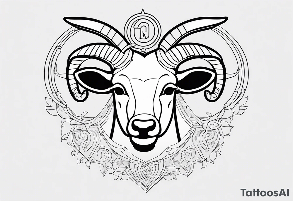 MUSIC LIFE FAMILY ARIES tattoo idea