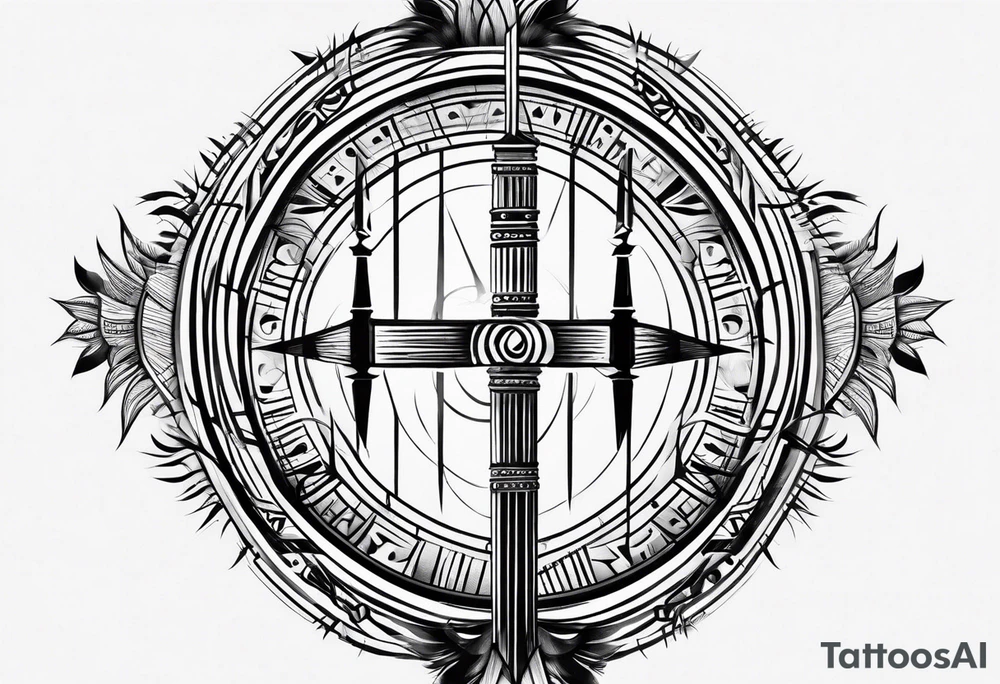 ogham style tattoo tattoo idea