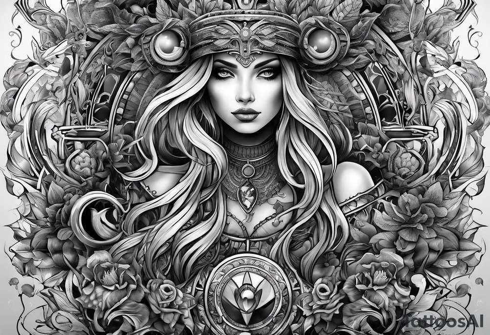 shadows of many people tattoo idea