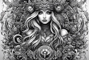 shadows of many people tattoo idea