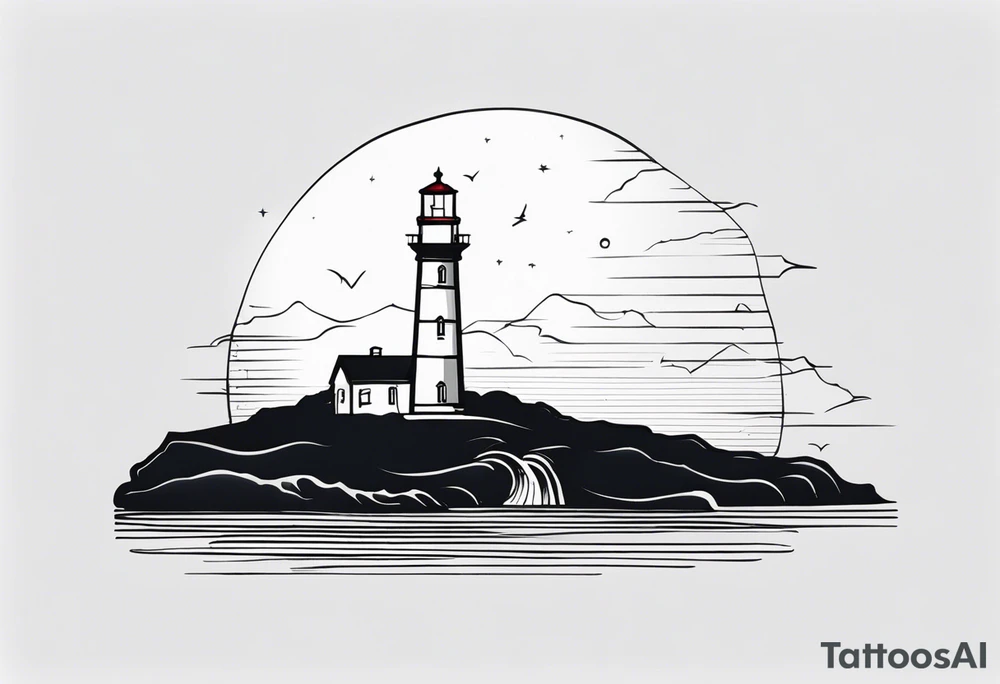 lighthouse tattoo idea