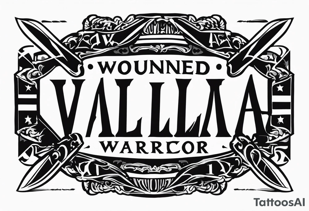 Wounded warrior valhalla tattoo idea