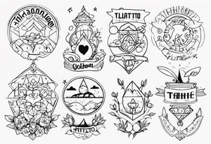 Tatto with childrens names tattoo idea