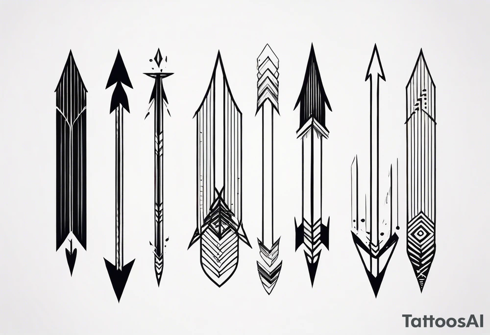 three minimalistic parallel medievall arrows. tattoo idea three minimalistic parallel medievall arrows. tattoo idea