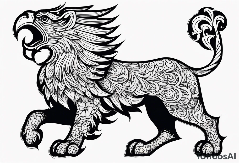 Mythical Griffin tattoo idea