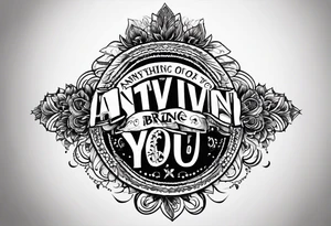 Simple tatoo of the quote, "anything or anyone that does not bring you alive is too small for you." tattoo idea