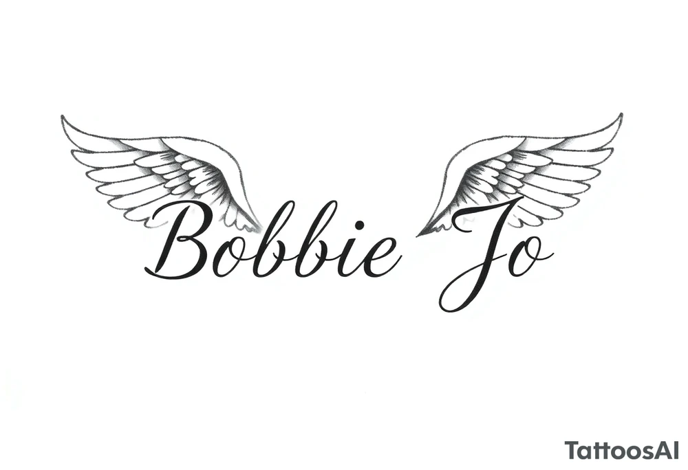 Bobbie Jo with angel wings tattoo idea