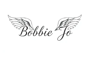 Bobbie Jo with angel wings tattoo idea