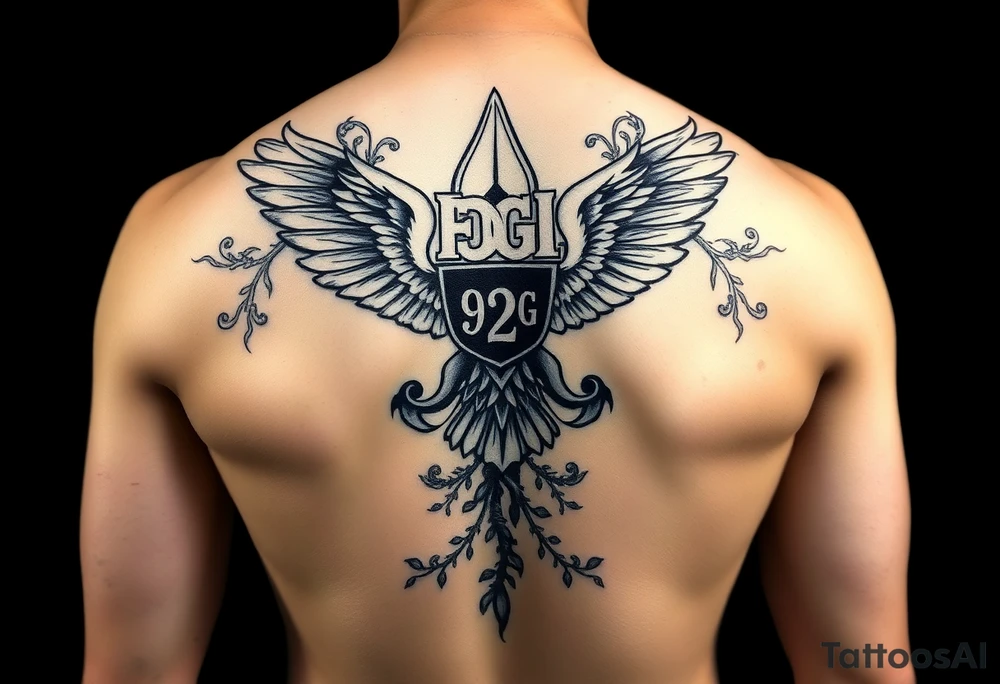 it will be a full sleeve, with the top half is an eagle scout symbol combined with the army national guard cook (92G) emblem and it's intertwined with vines symbolizing growth. it will transition into a autistic-steampunk-gothic-rock theme for the bottom half of the sleeve. representing my life up till now. tattoo idea