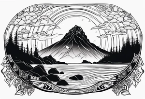 haystack rock tattoo idea