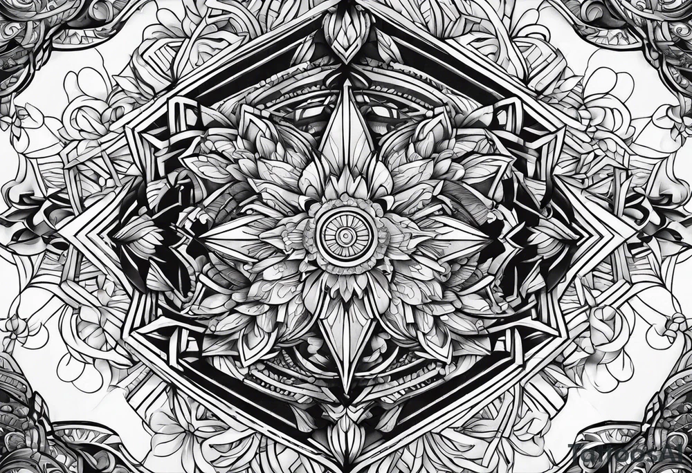 Geometric tattoo idea