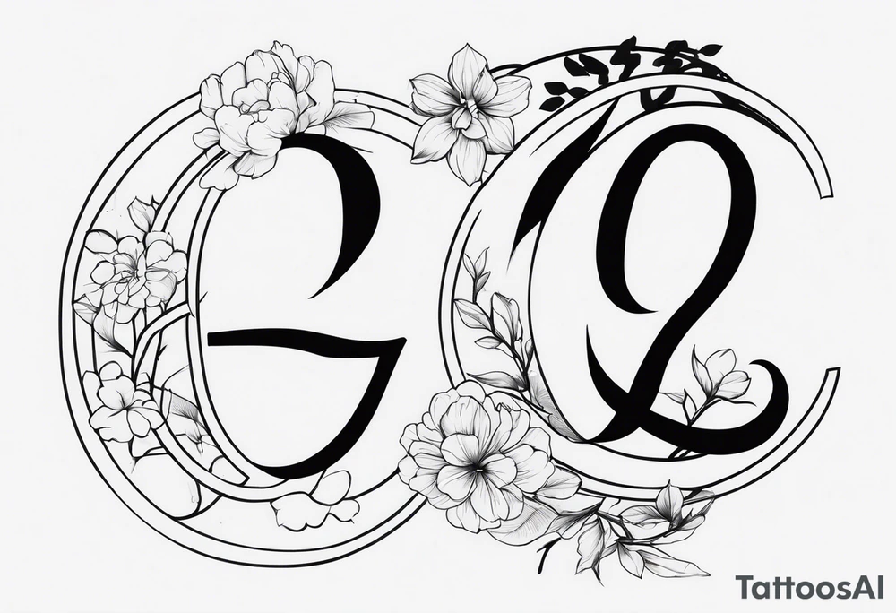 Chinese number 6 tattoo idea