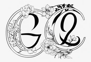 Chinese number 6 tattoo idea