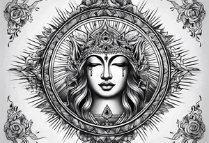 prism dispersing light into spiritual rays tattoo idea