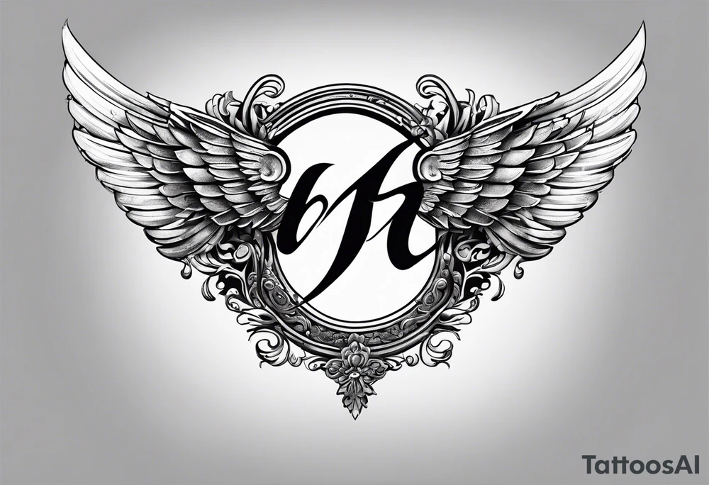 horseshoe with wings tattoo idea