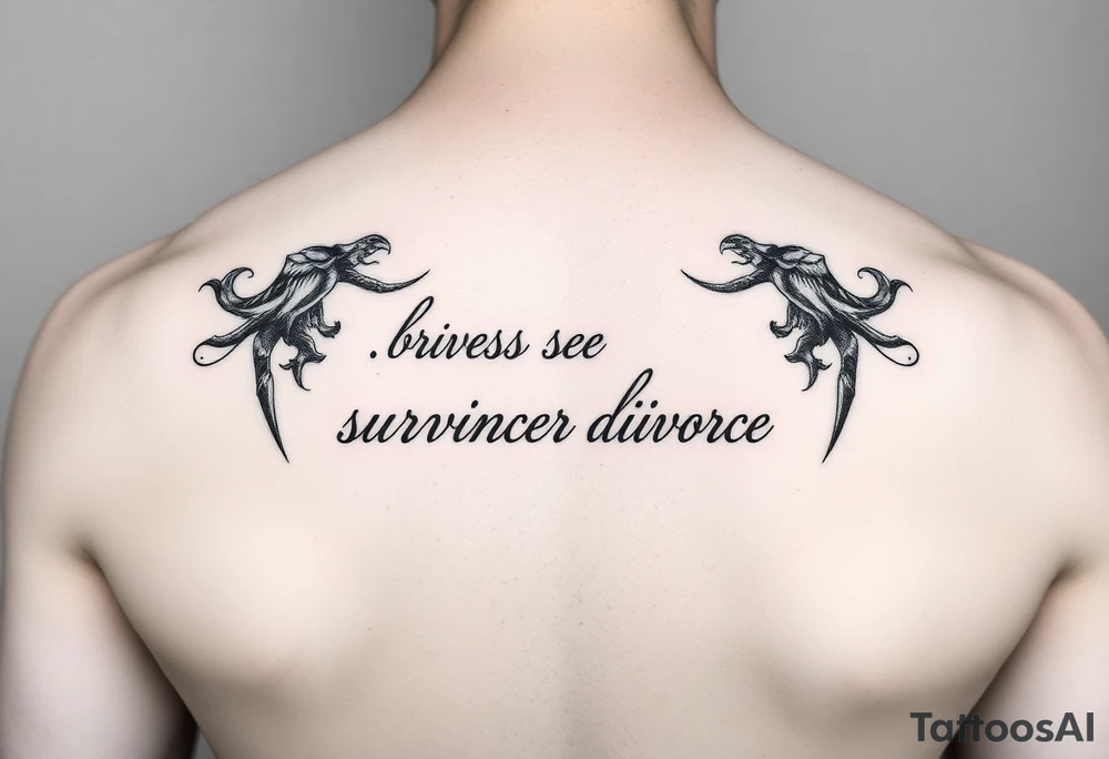Reminder of surviving divorce tattoo idea