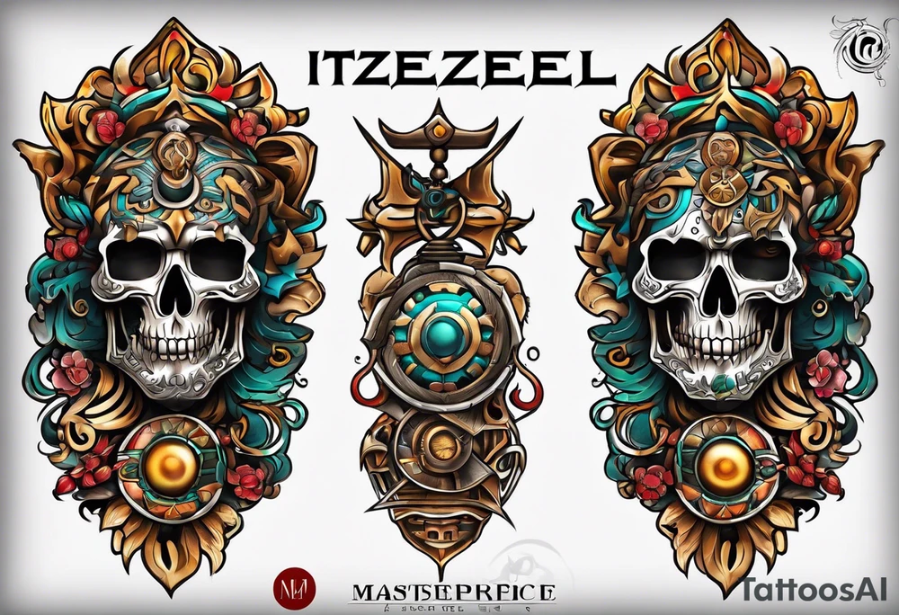 Name “ITZEL” tattoo idea