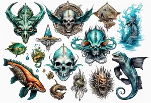 Atlantis creatures tattoo idea