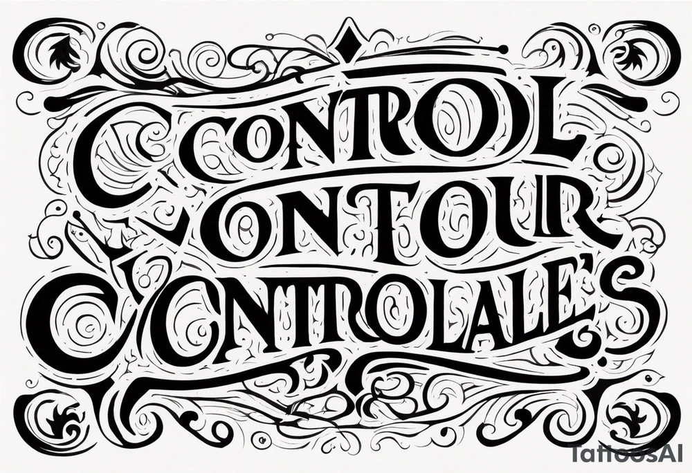 Control Your Controllables tattoo idea