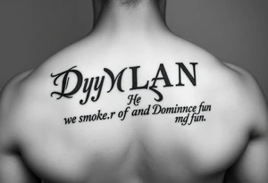 A canvas with the name Dylan and Dominique he is my best friend we smoke get money and have fun tattoo idea